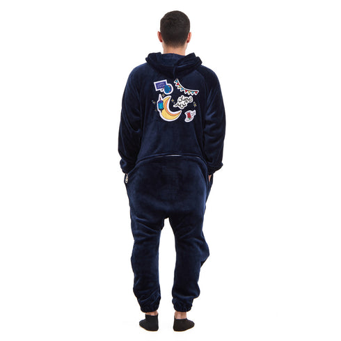 Snuggs Blanket Onesie Dark Blue هلال رمضان